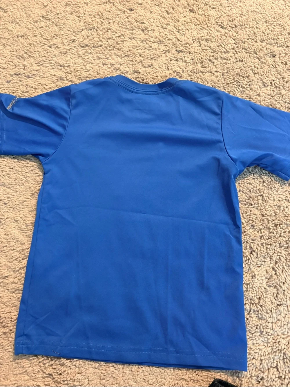 Columbia Blue Graphic Tee with Black Shorts Set